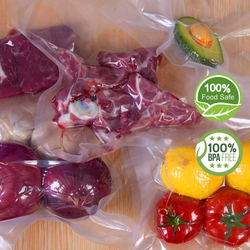 WVacFre 6 Pack 8"x20'(3Rolls) and 11"x20'(3Rolls) Vacuum Sealer Bags Rolls with Commercial Grade,BPA Free,Heavy Duty,Great for Food Vac Storage or Sous Vide Cooking - Image 3